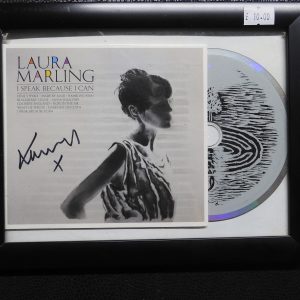 Framed Laura Marling Signed CD.