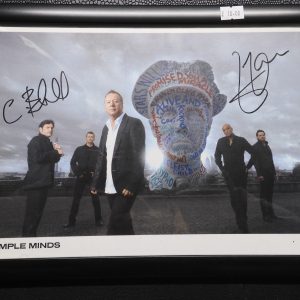 Simple Minds, Hand Signed Photo.