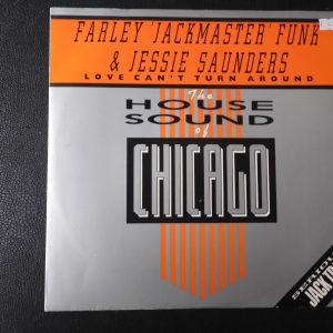 Farley 'Jackmaster' Funk & Jessie Saunders, Love Can't Turn Around, 1986, LONX 105.