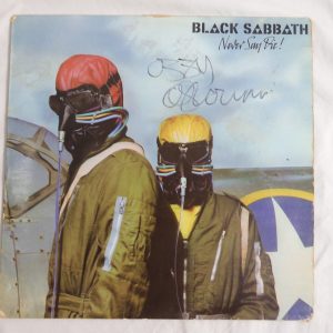 Black Sabbath - Never Say Die - 1978 - 9102751 - Signed by Ozzy Osbourne.